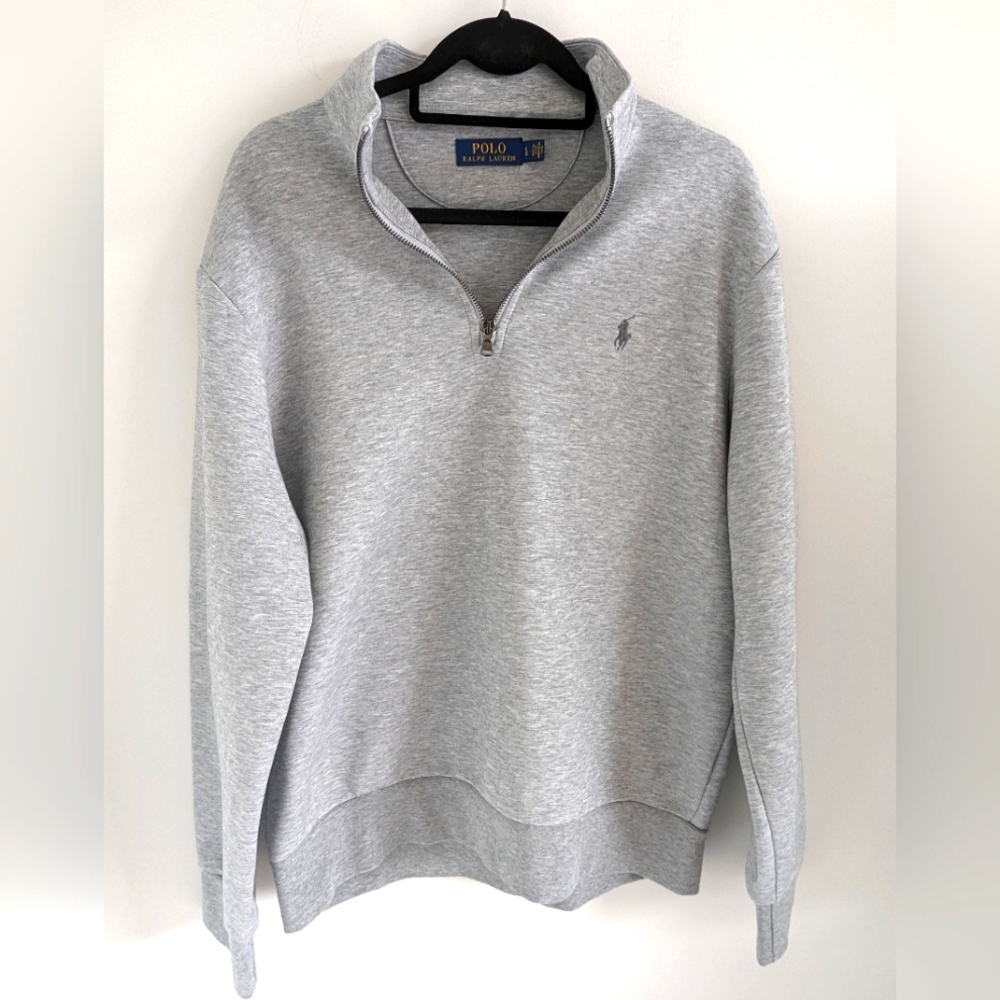 Polo Ralph Lauren Mens Quarter Zip Sweater Long Sleeve - Large